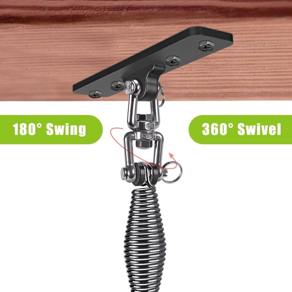Heavy-Duty Boxing Bag Hanger with 360° Rotation Support for Wooden Beams