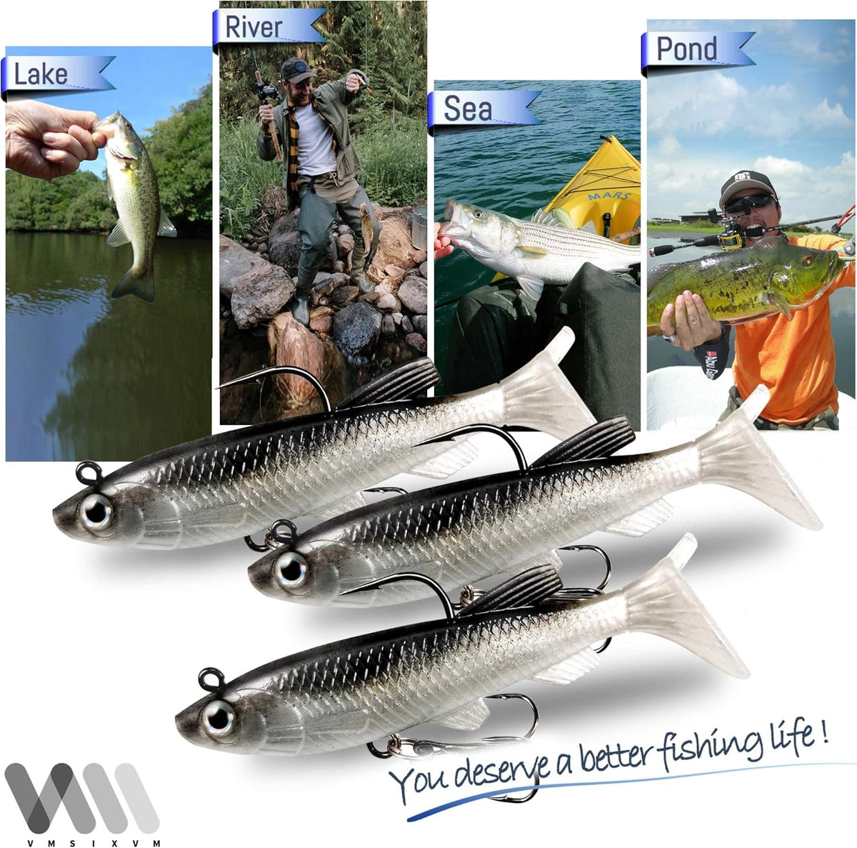 20pcs Soft Plastic Fishing Lures Bait Set Artificial Sinkers