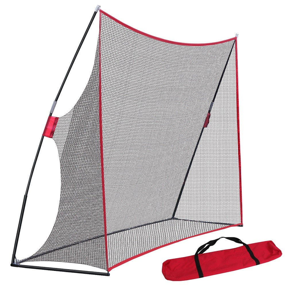 Golf Practice Net 10x7FT with Carry Bag - Portable Hitting Training Aid