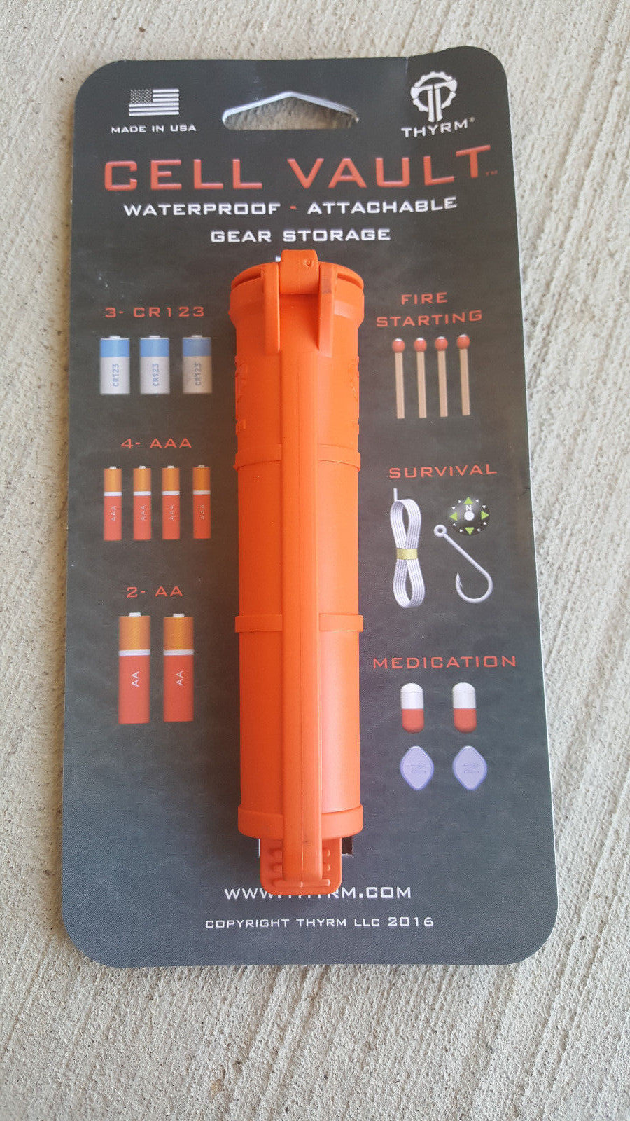 Waterproof Battery Storage Container for Survival Gear and Batteries