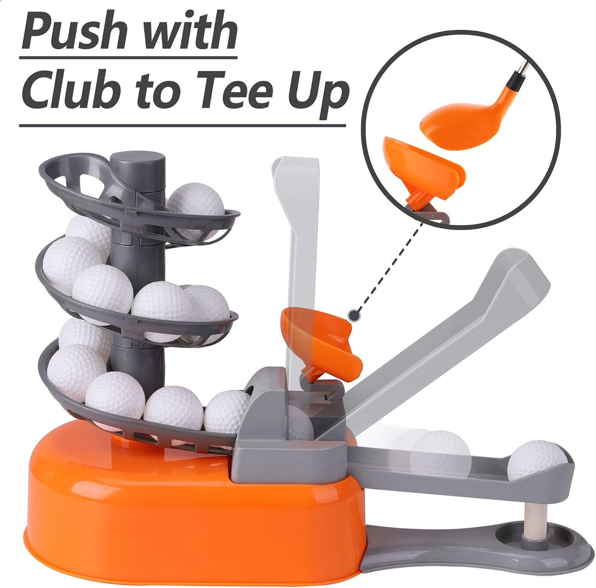 Toddler Golf Set with Ball-to-Tee Trainer and Golf Clubs - Fun Outdoor Play for Kids 3-8