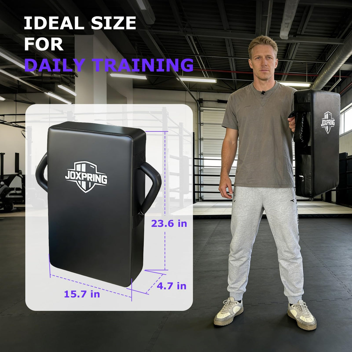 Football Blocking Pad with Handles - Multi-Sport Training Shield 23.6x15.7 Inches