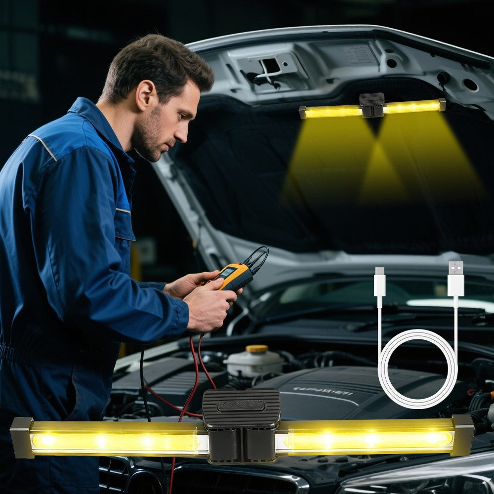 Rechargeable COB LED Work Light with Magnetic Base Flashlight