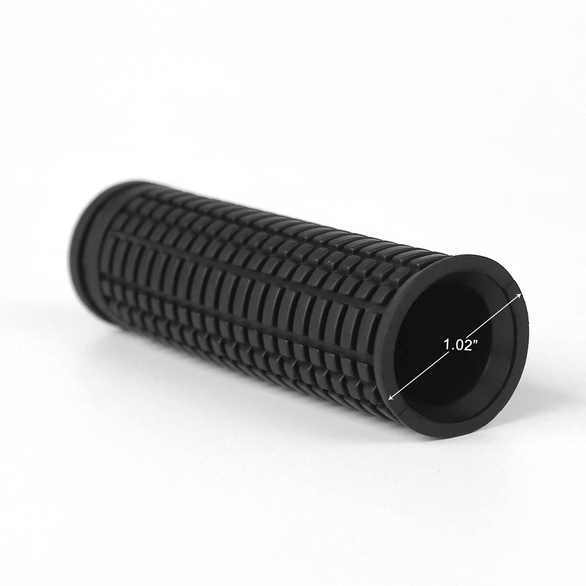 Bike Handlebar Grips 2 Pack - Non-Slip Rubber 4 Inch Black Replacement