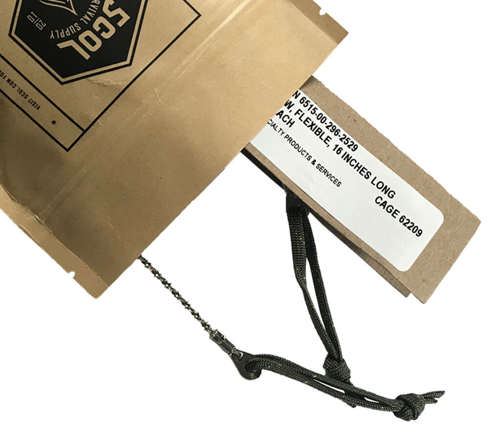 16-Inch Military-Grade Survival Wire Saw for Camping and Emergency Kits