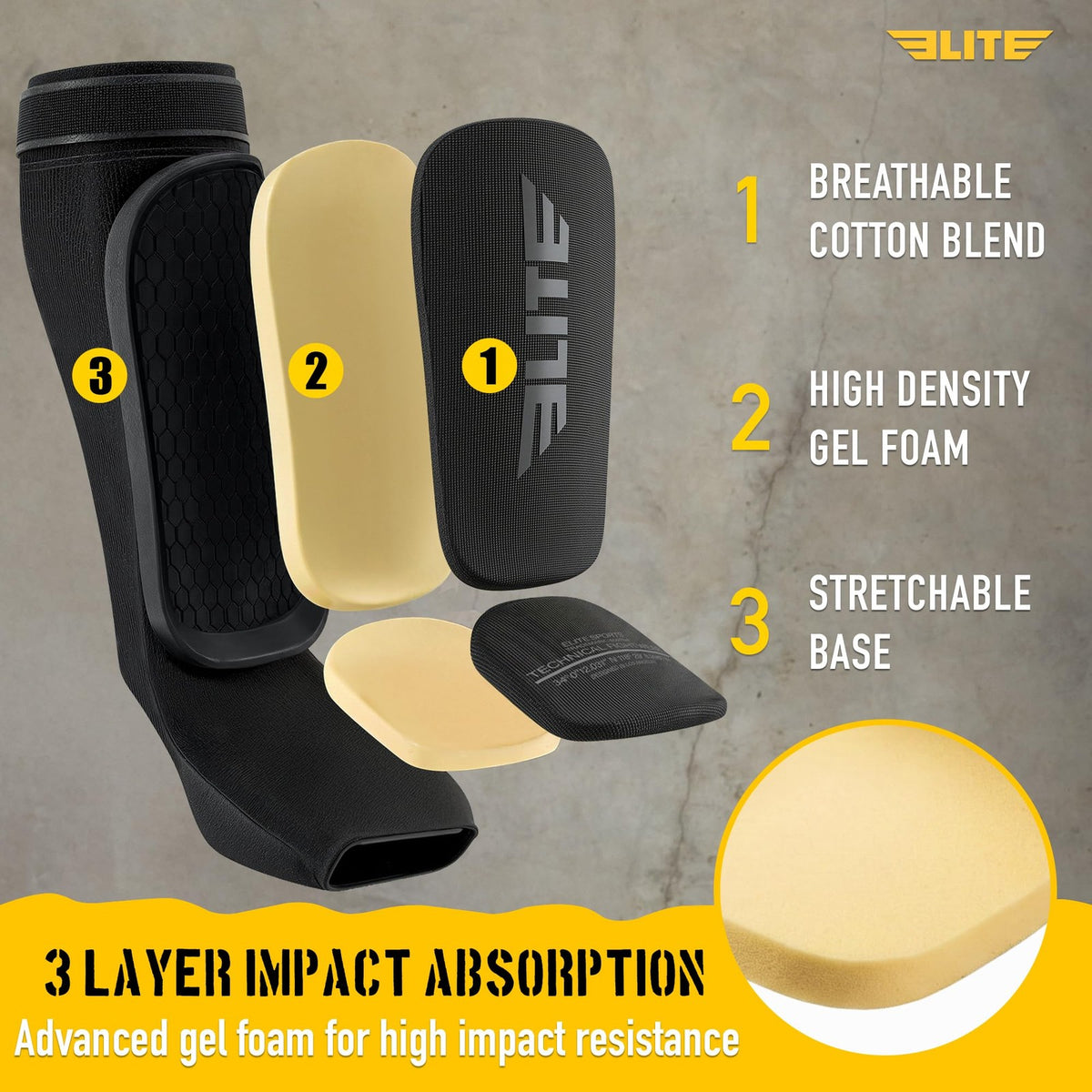 MMA Kickboxing Shin Guards with Instep Protection for Sparring & Training