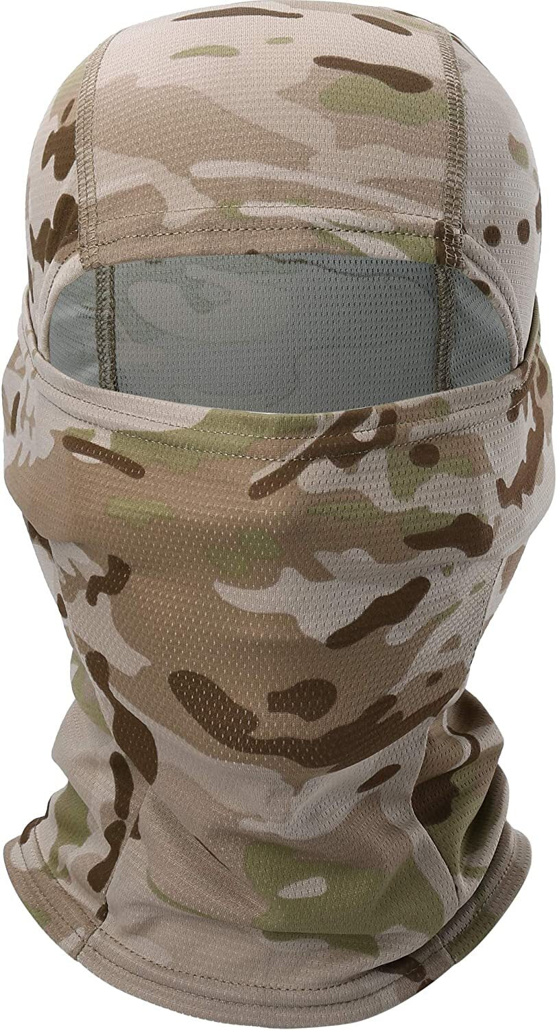Military Camo Balaclava Mask Unisex Tactical Headwear for Outdoor Activities