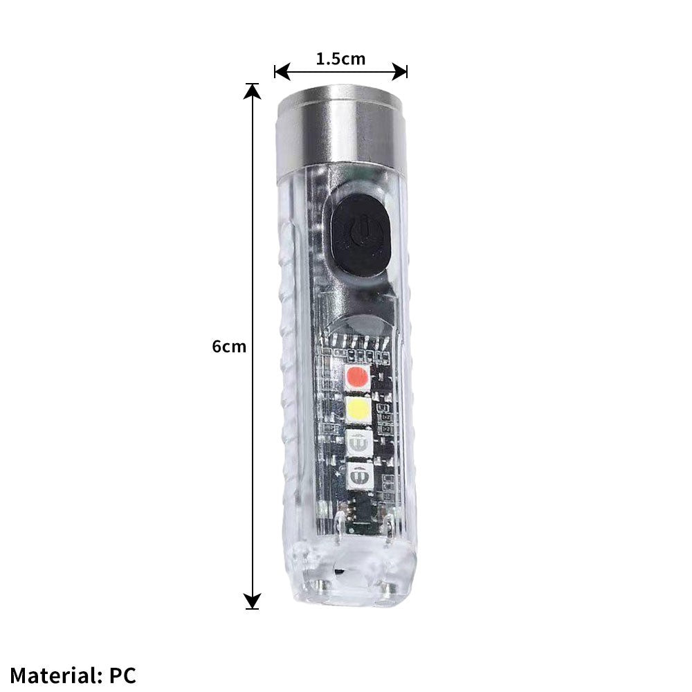 Rechargeable Glow in The Dark Nano Flashlight - Portable Waterproof LED Torch