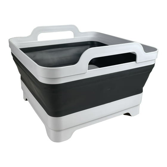 10 Quart Collapsible Camping Sink with Handles and Drain Plug