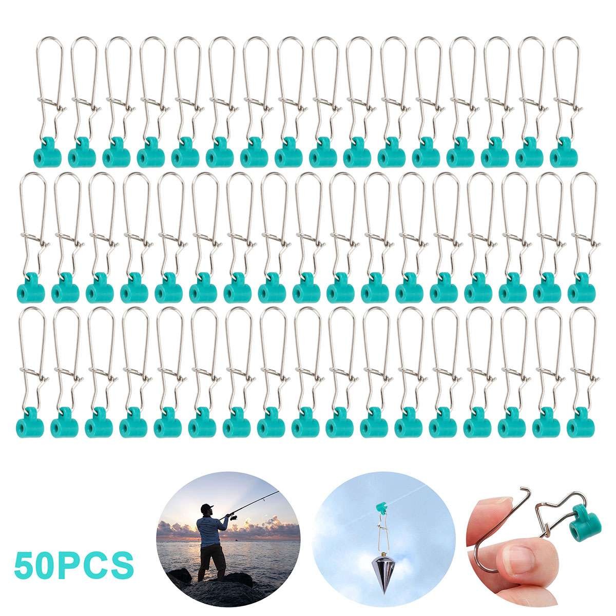 50Pcs Fishing Sinker Slides Kit for Braid Lines - Heavy Duty, Easy Rigging