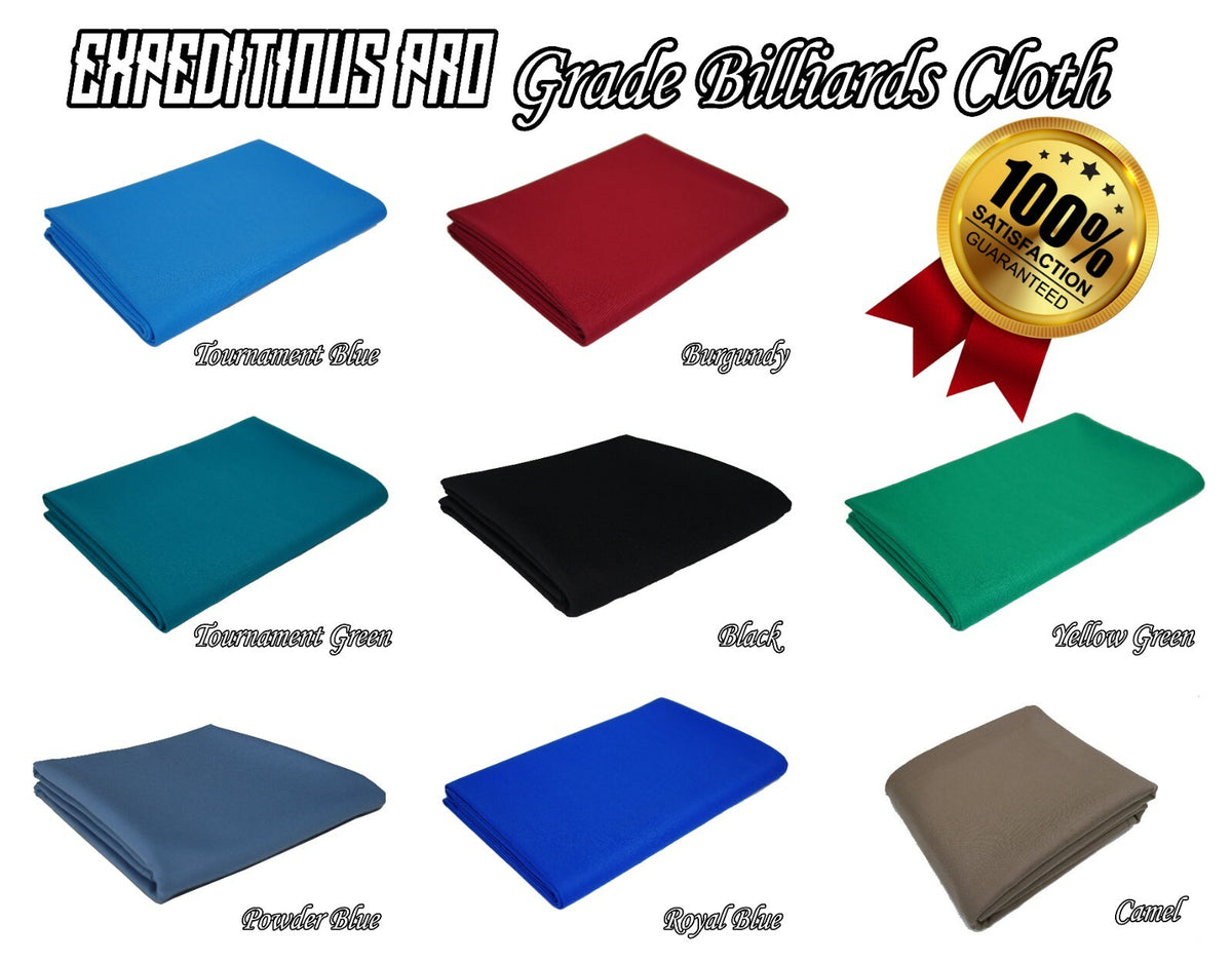 Pro Grade Worsted Pool Table Cloth – Pre-Cut Bed & Rails Set