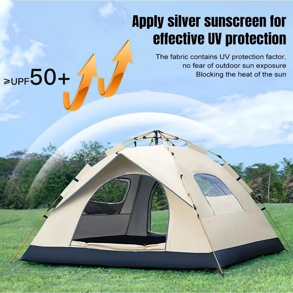 Automatic Pop Up Camping Tent Waterproof Instant Canopy for 3-4 People