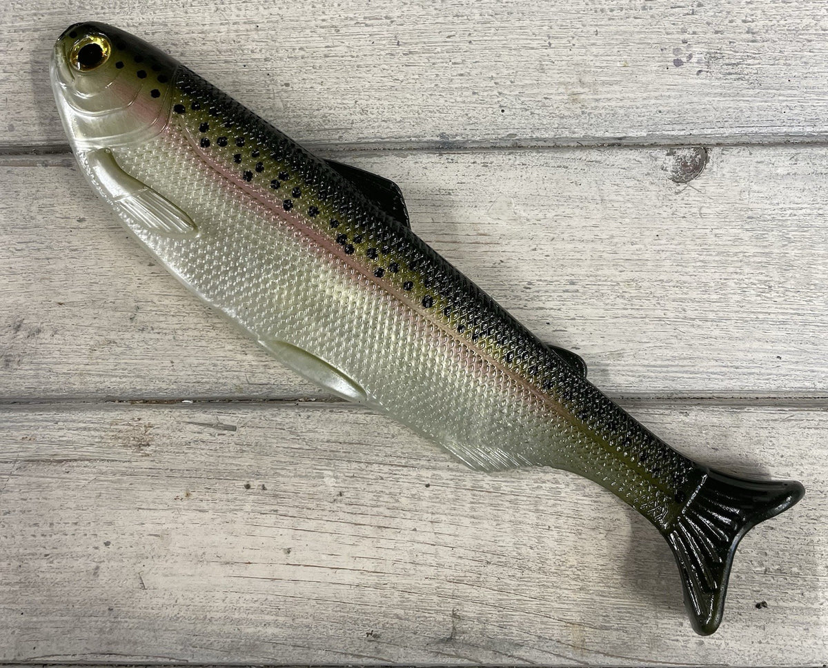 8-Inch Weedless Trout Swimbait with Subtle Tail Action - Fishing Lure
