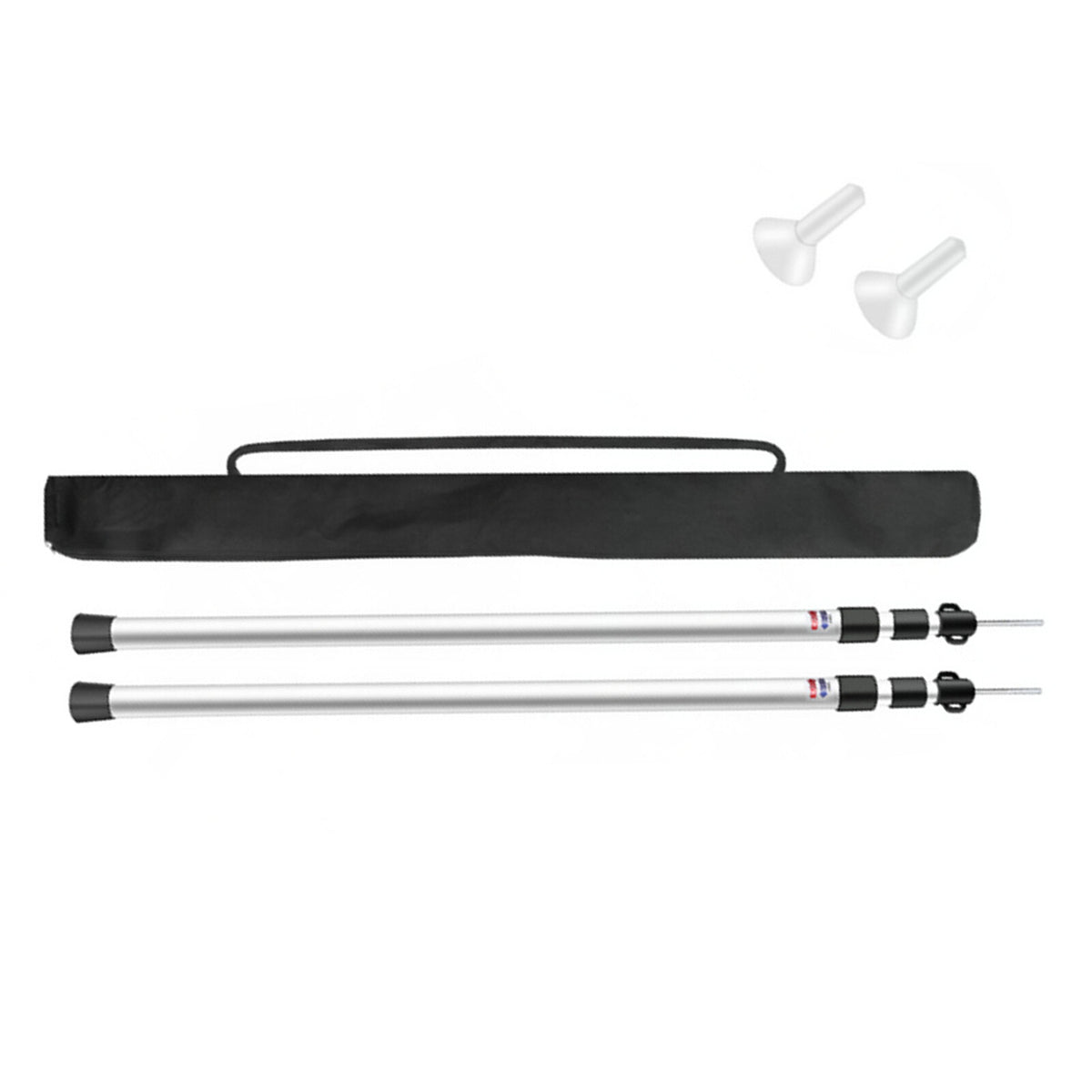 Adjustable Tent Poles Set for Camping Canopy Awning Shelter - Aluminum Telescopic