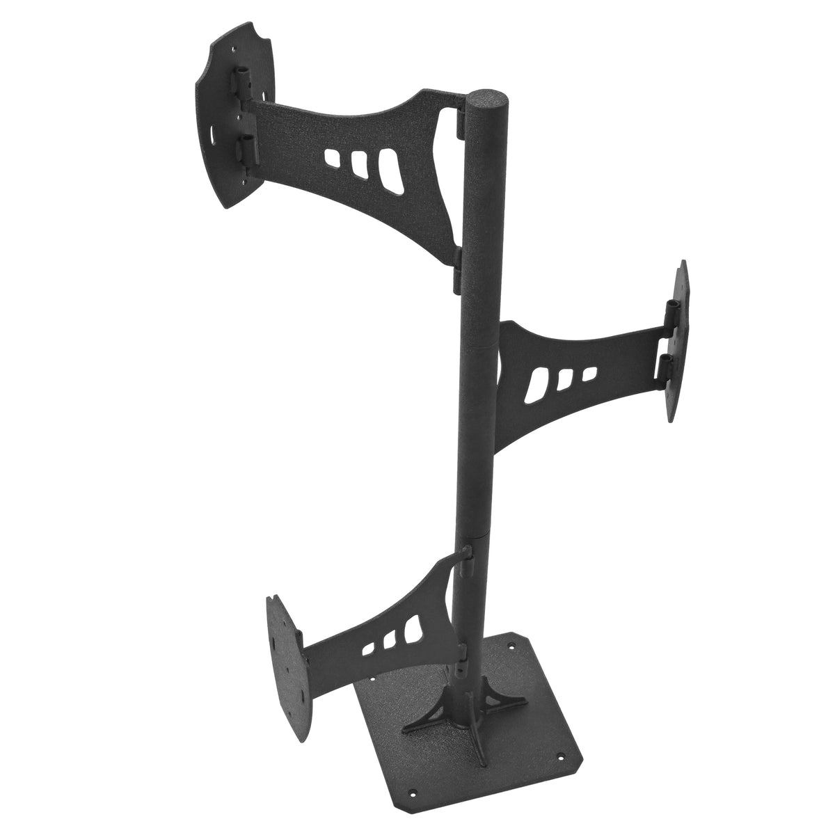 Deer Shoulder Mount Pedestal Stand for Taxidermy Display, Black Steel