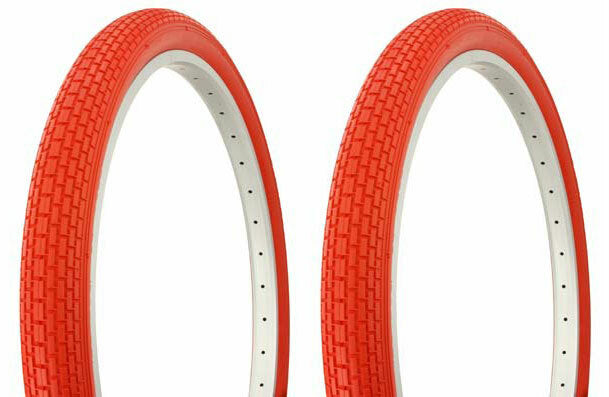 26-Inch Bicycle Tire with Brick Tread - Multiple Colors Available