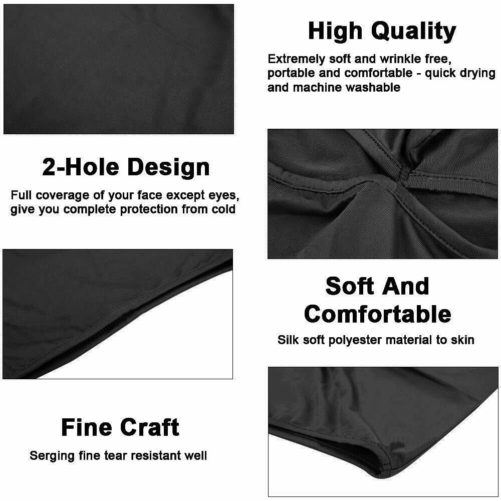 3 Pack UV Protection Face Masks with 2 Holes Tactical Balaclava - Full Face Cover