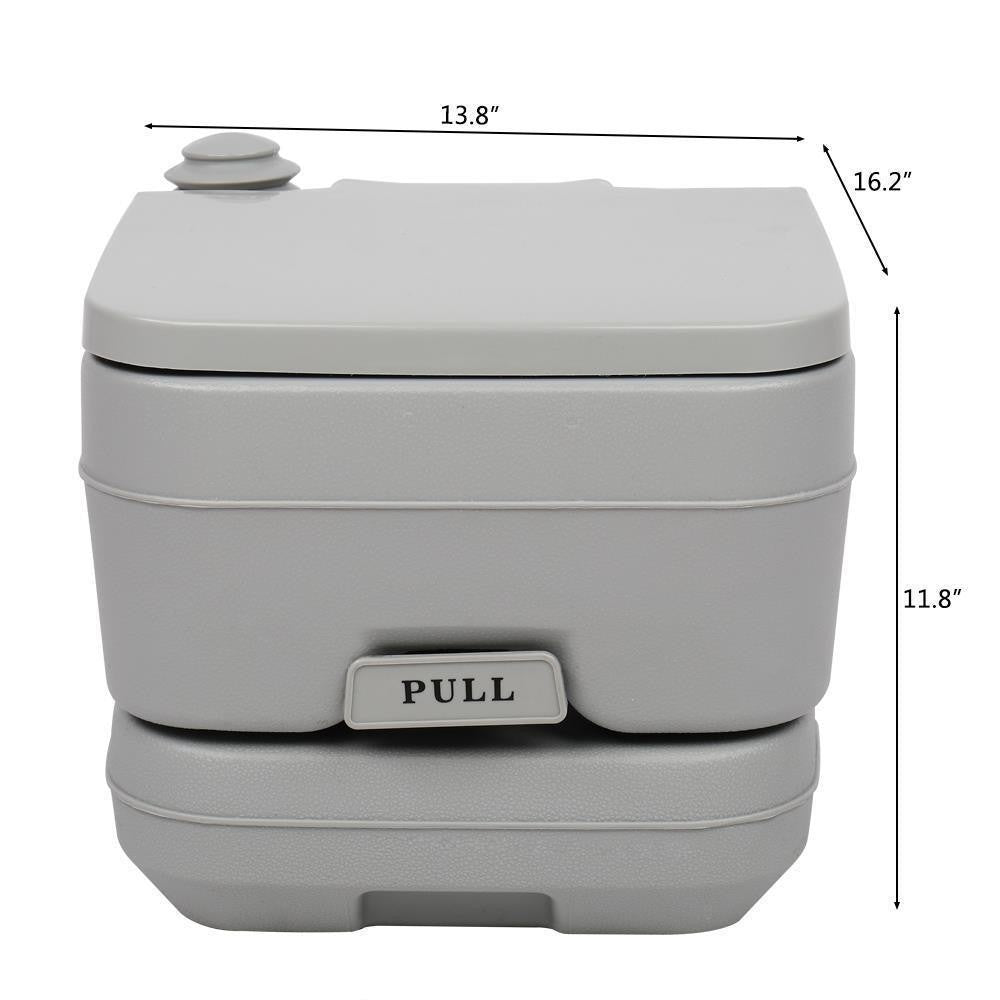 2.8 Gallon Portable Camping Toilet with Flush, Odor Proof, Leak Proof