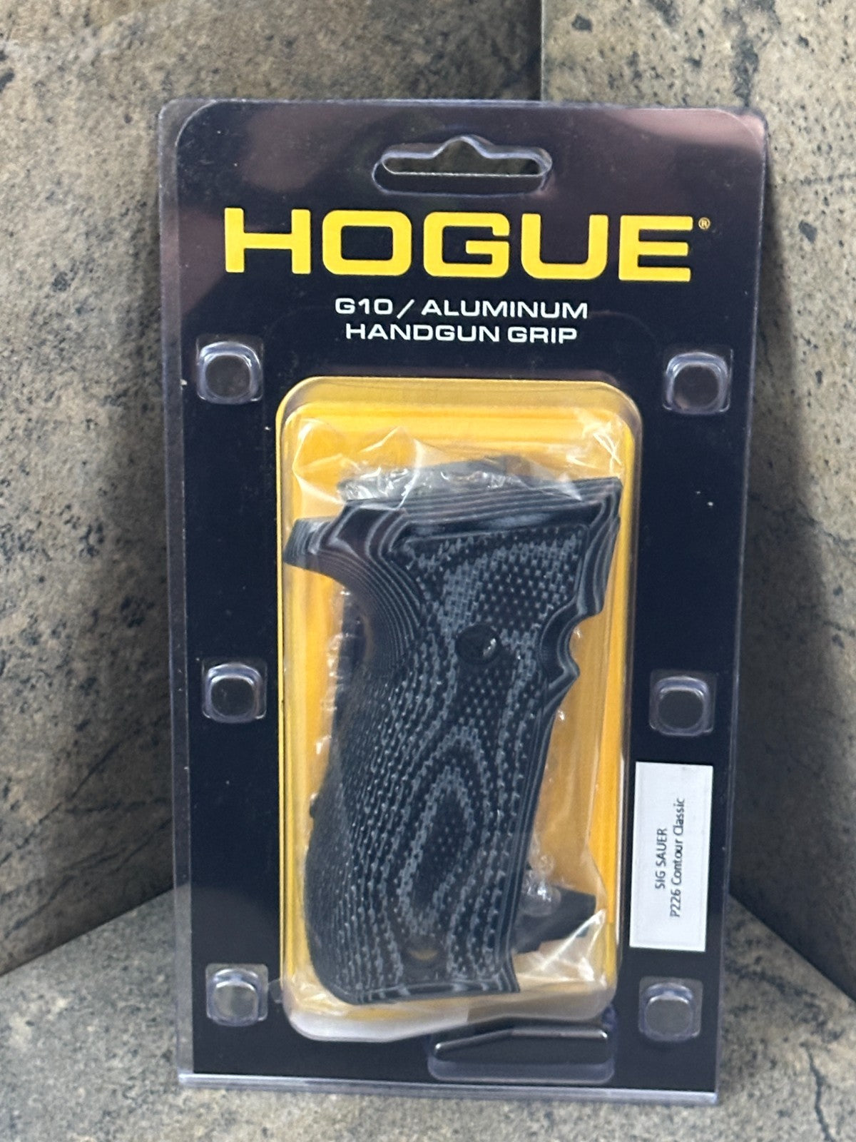 Inverse Checkered G10 Grip for Sig Sauer P226 - Black Contour
