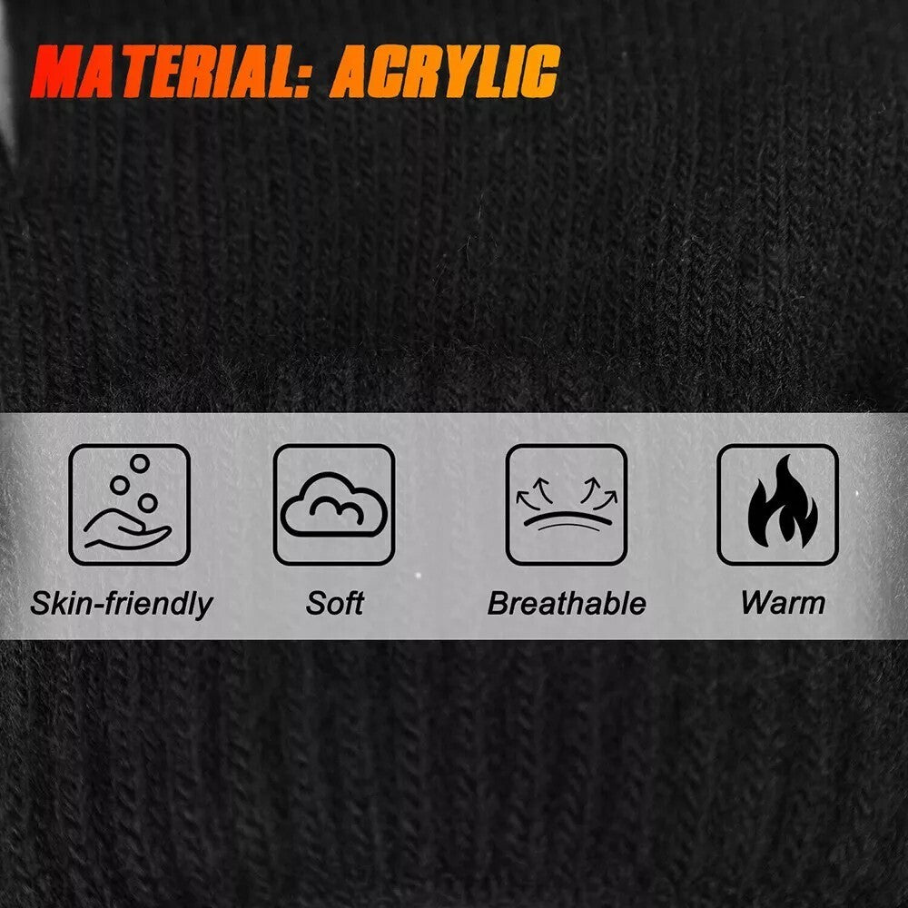 Rechargeable Heated Gloves Electric Winter Hand Warmer Windproof Thermal