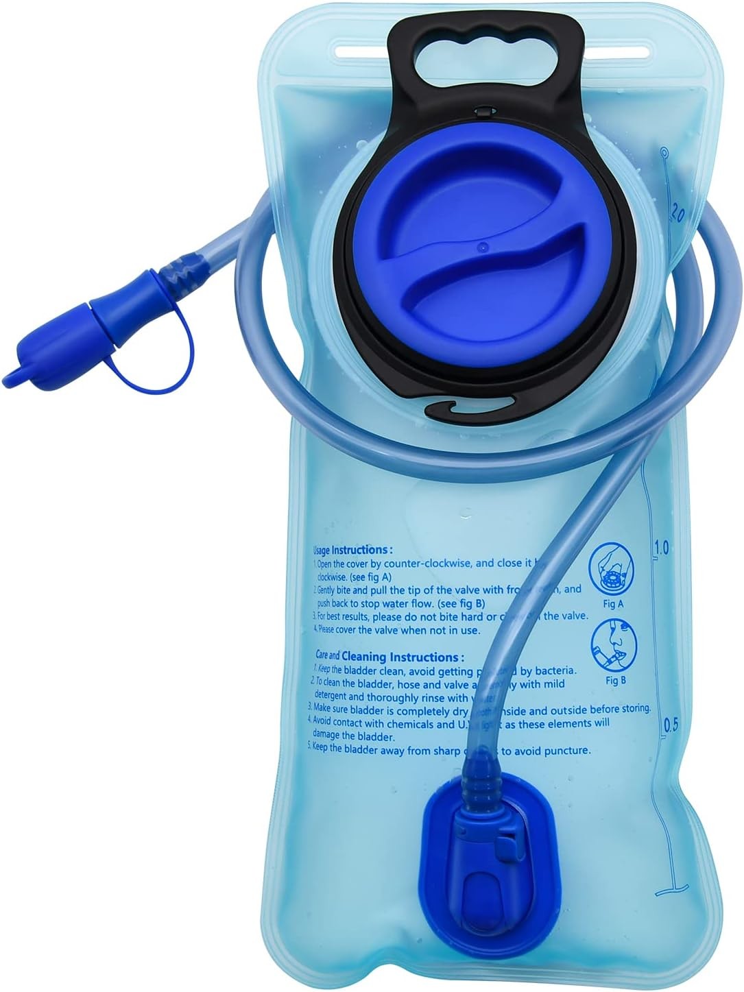 2L Hydration Bladder Water Reservoir with Large Opening for Outdoor Activities