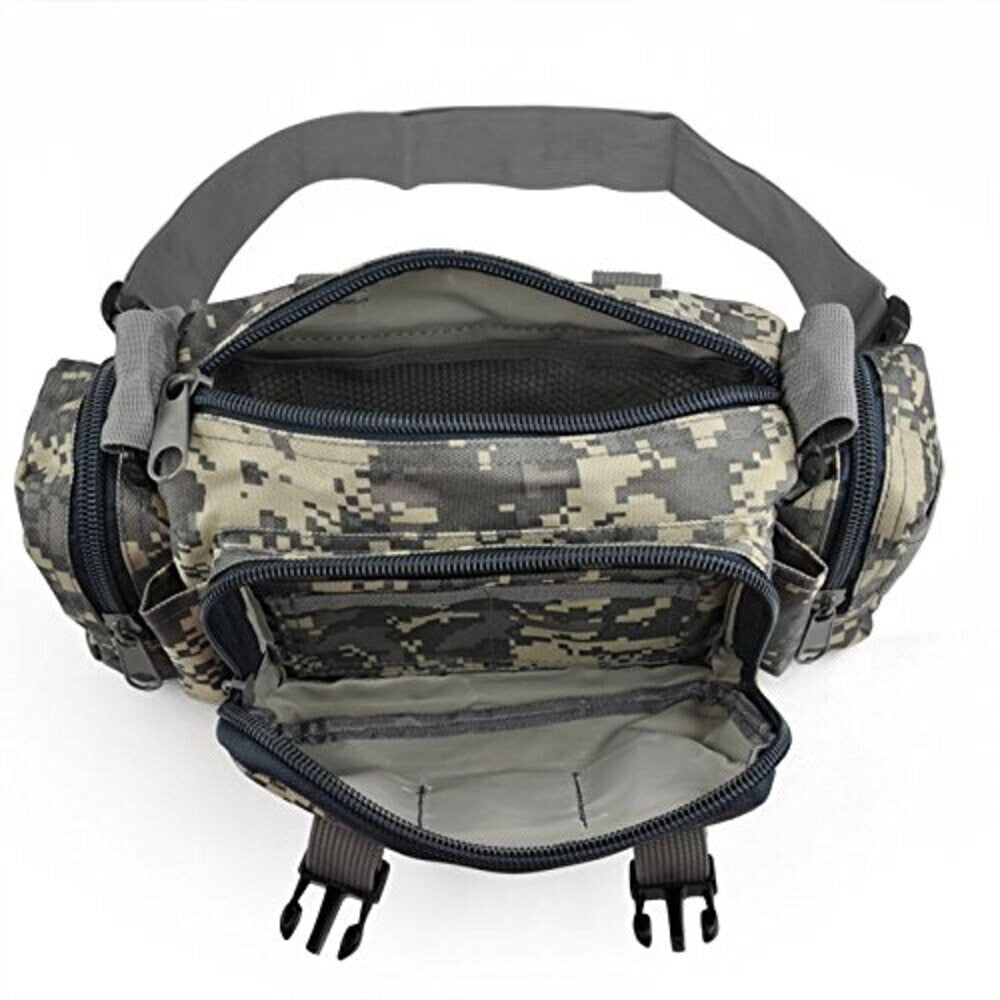 Military MOLLE Waist Pack Waterproof Tactical Gear with Multiple Pouches