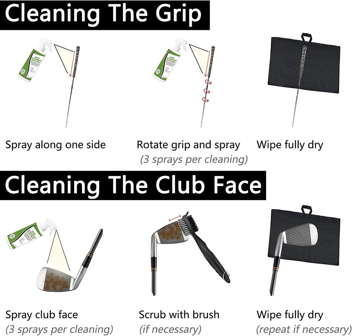 Golf Club Polishing Agent for Iron and Driver Shine - 200ml