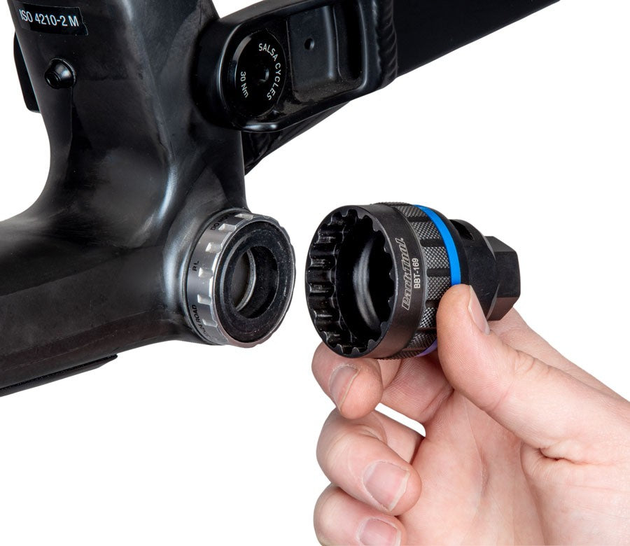 Heavy-Duty Steel Bicycle Bottom Bracket & Lockring Tool 16-Notch Fittings