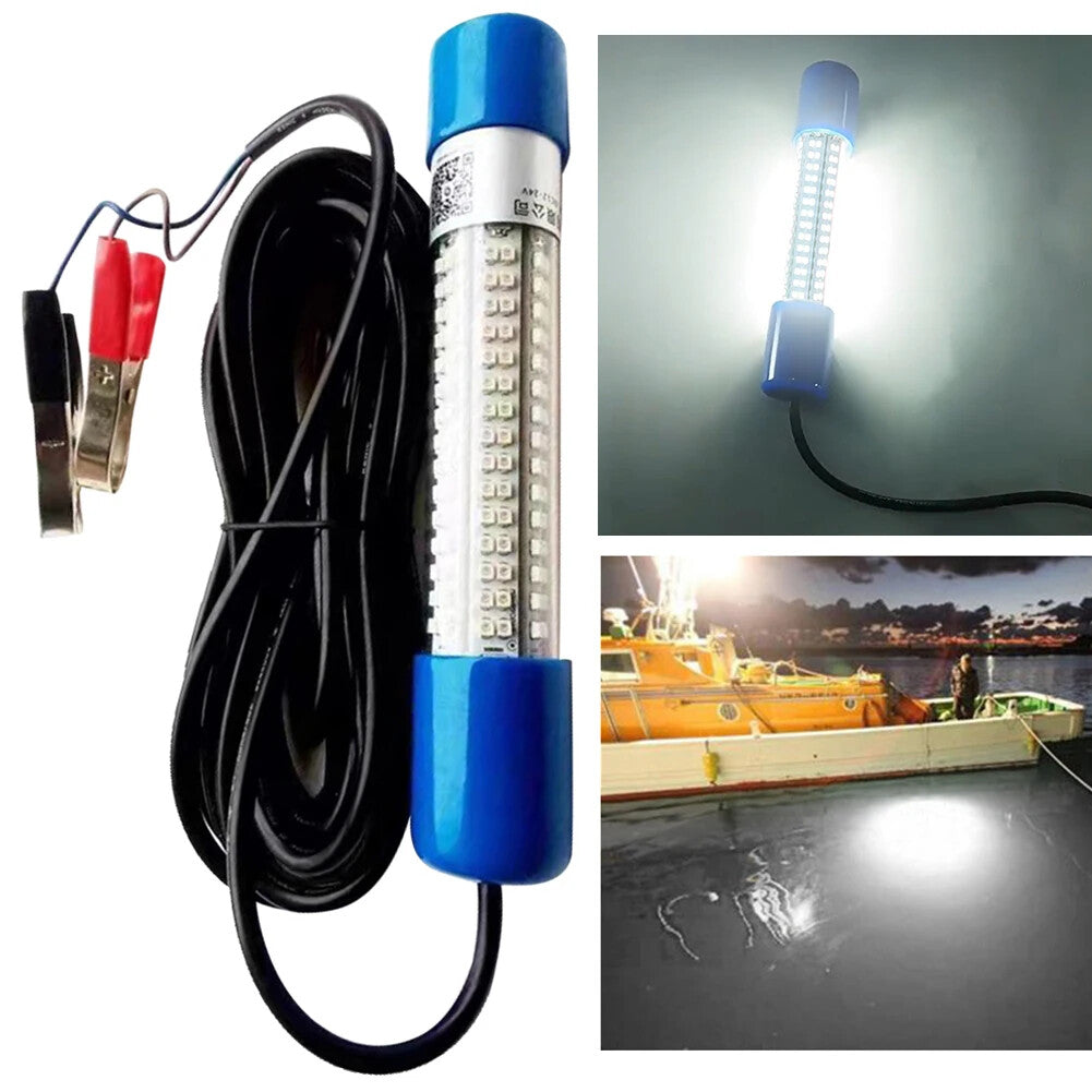 Underwater Fish Attractor Light - 50W Submersible LED Fishing Light - Waterproof & Multi-Color Options