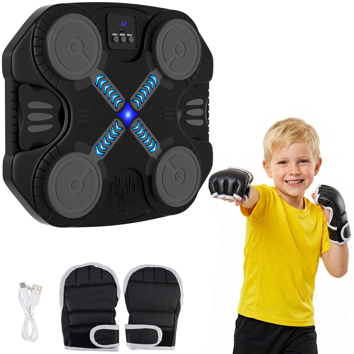 Kids Smart Music Punching Machine - Interactive Electronic Toy for Children