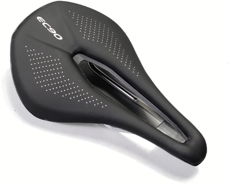Road Bike Saddle - Lightweight Short Nose Design, 143mm Wide, 240mm Long