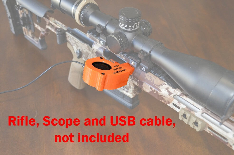 Rifle Barrel Cooling Fan - USB-C Precision Cooler for Accurate Shooting