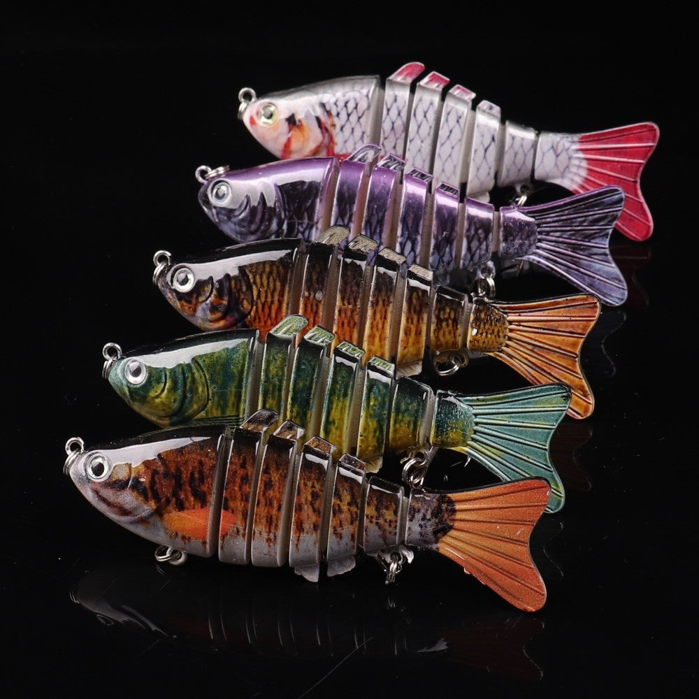 5pcs Jointed Plastic Fishing Lures 10cm 15g Artificial Baits Hard Tackle