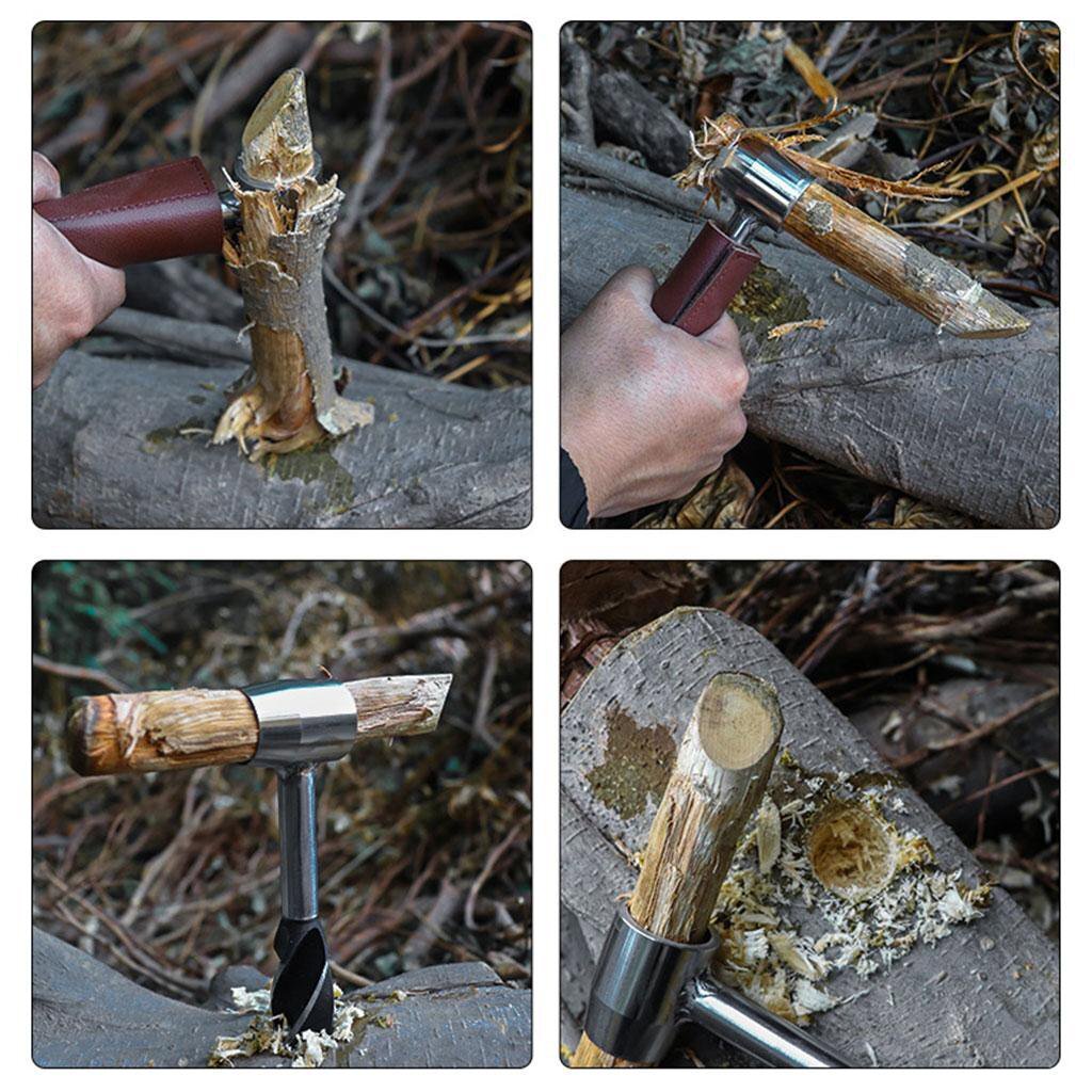 Outdoor Hand Drill Auger Wrench for Camping Bushcraft Survival Gear