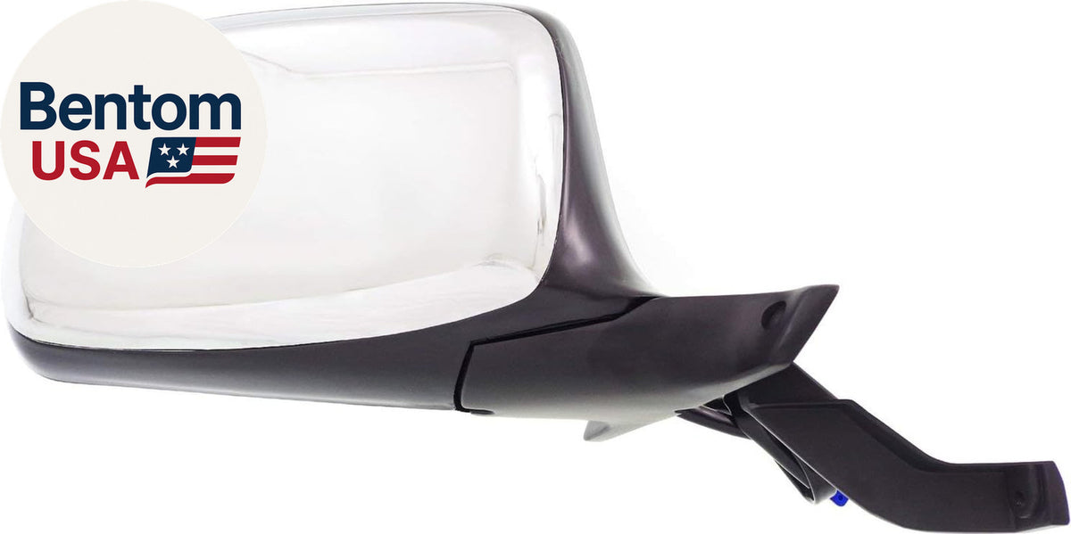 Power Door Mirrors for Ford F-150 F-250 F-350 Bronco 1992-1996 Chrome OE Replacement