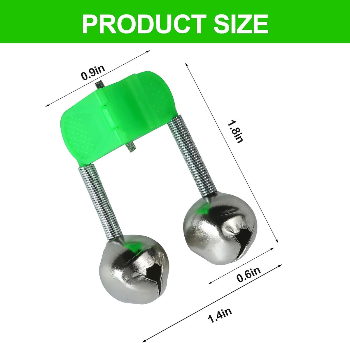 50PCS Plastic Fishing Bell Alarm Set for Rods - Loud Bite Indicators