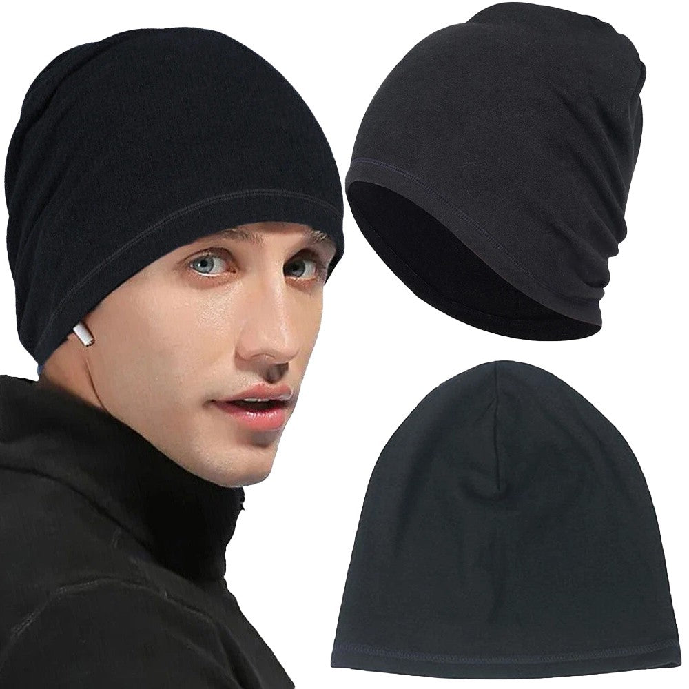 Winter Tactical Skull Cap Fleece Beanie Hat for Outdoor Activities