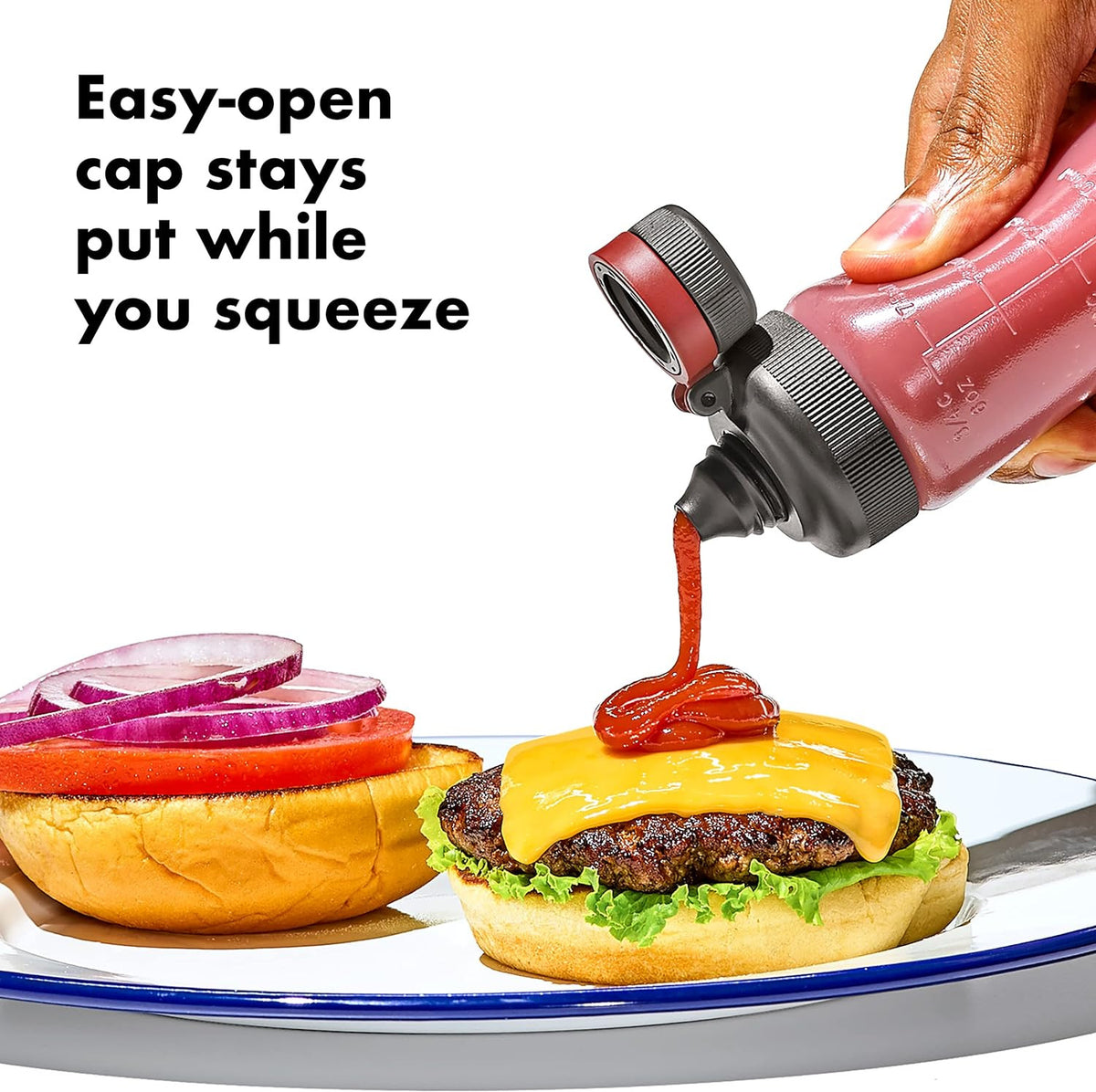 Leakproof Outdoor Squeeze Bottle Set - Reusable Condiment & Liquid Dispenser