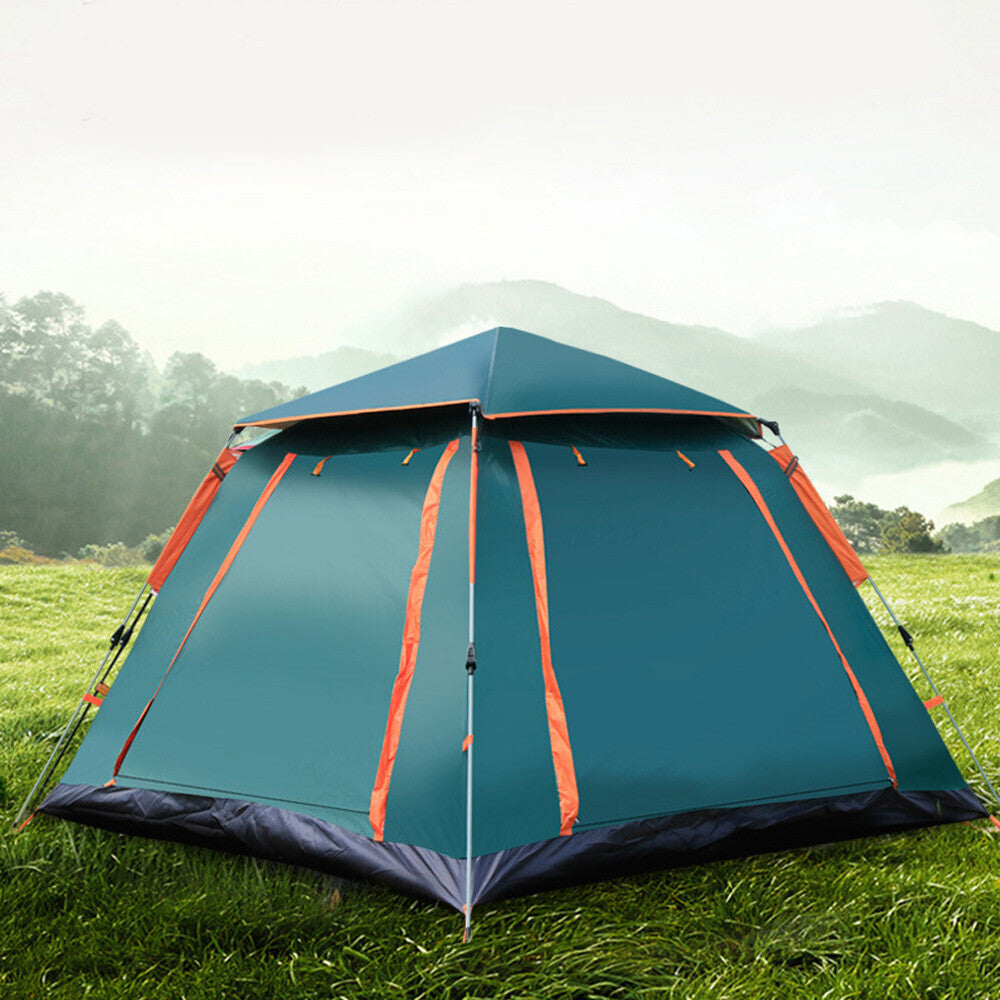 Water-Resistant Family Pop-Up Camping Tent for 3-5 People