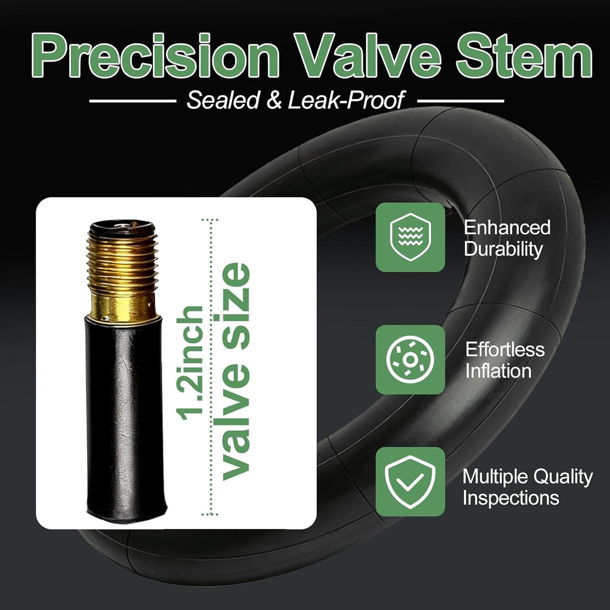 26x4.0 Fat Bike Inner Tube 2 Pack - Compatible with 26 Inch Fat Tires