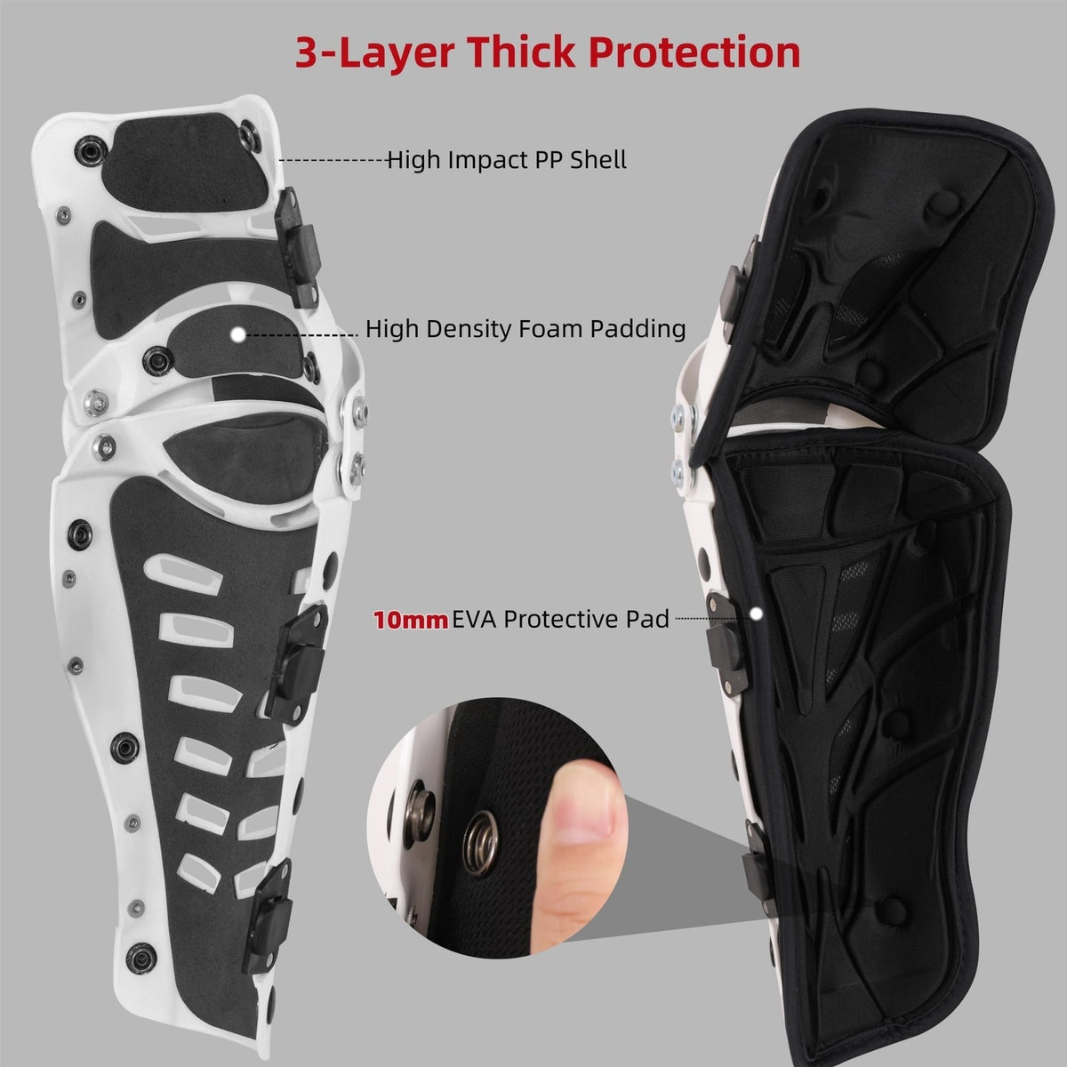 Adjustable Motorcycle Knee Shin Guards Protective Gear Men MTB Off-Road