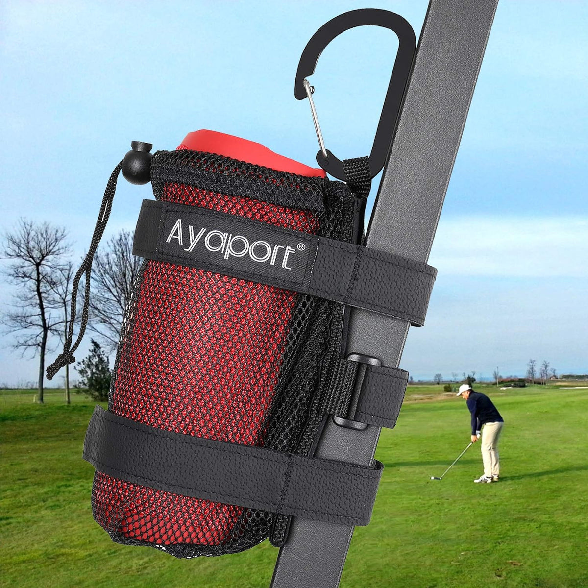 Golf Cart Speaker Mount Holder with Straps for Portable Sound Bars