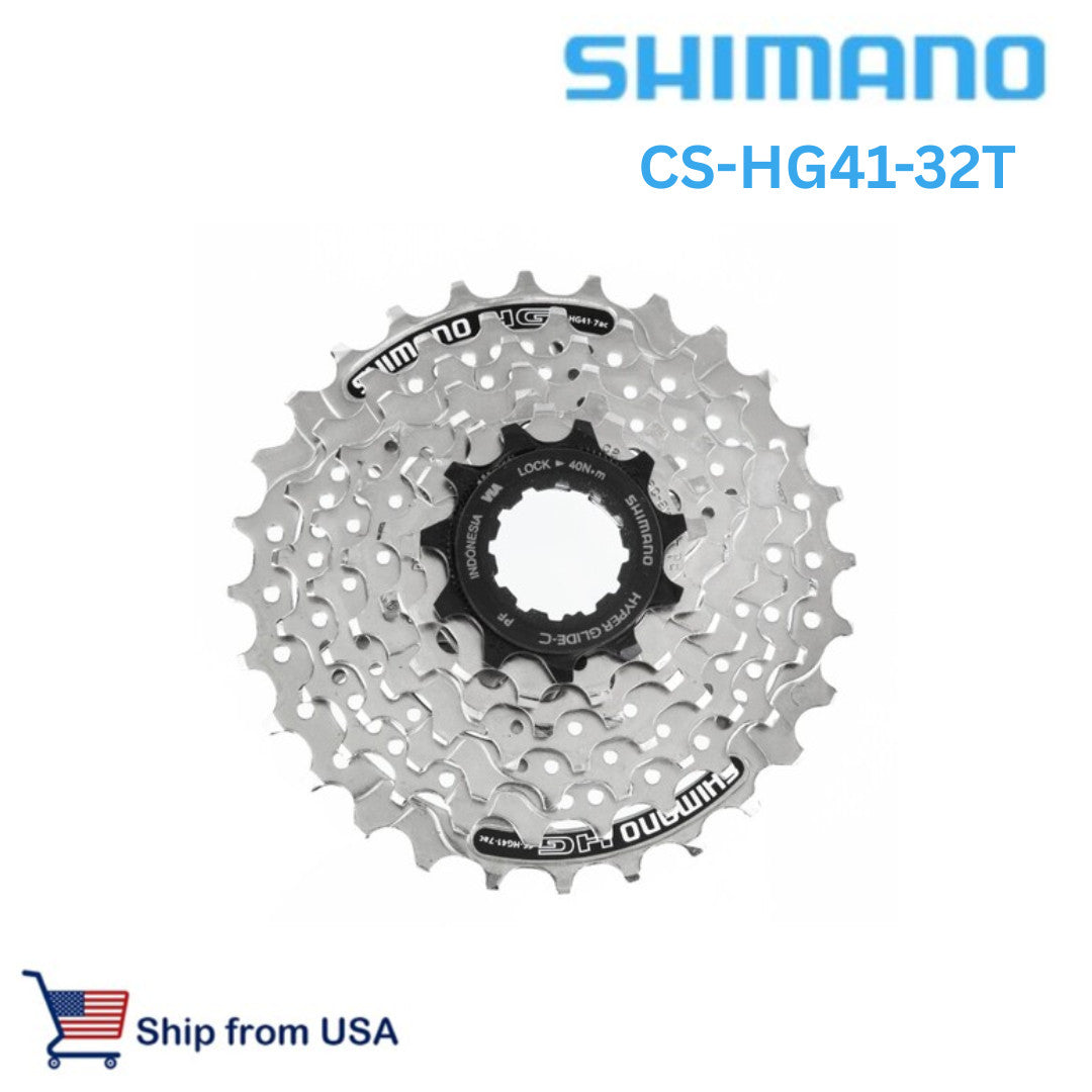 8-Speed Bicycle Cassette 11-32T Silver Mega Range Hyperglide Shimano
