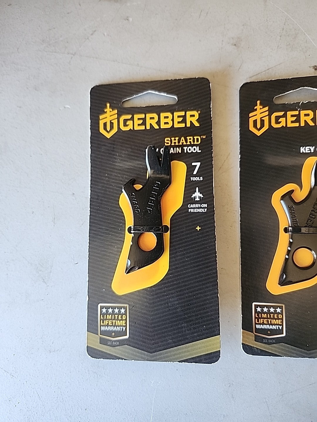 Black Gerber Shard Keychain Multi Tool with Screwdriver & Bottle Opener