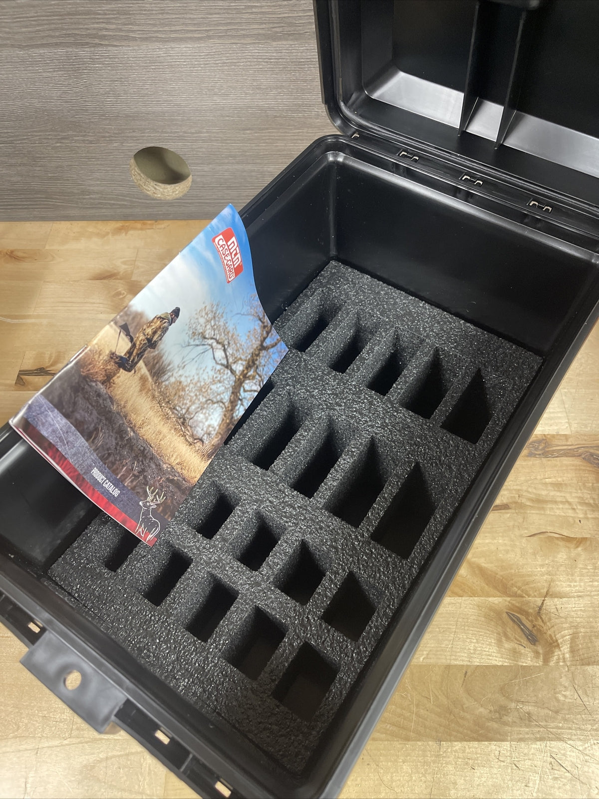 Tactical Mag Can for 10 30-Round Handgun Magazines Black Storage Box
