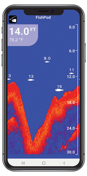 Wireless Castable Fish Finder for Smartphones - Bluetooth, Waterproof, Pocket Size