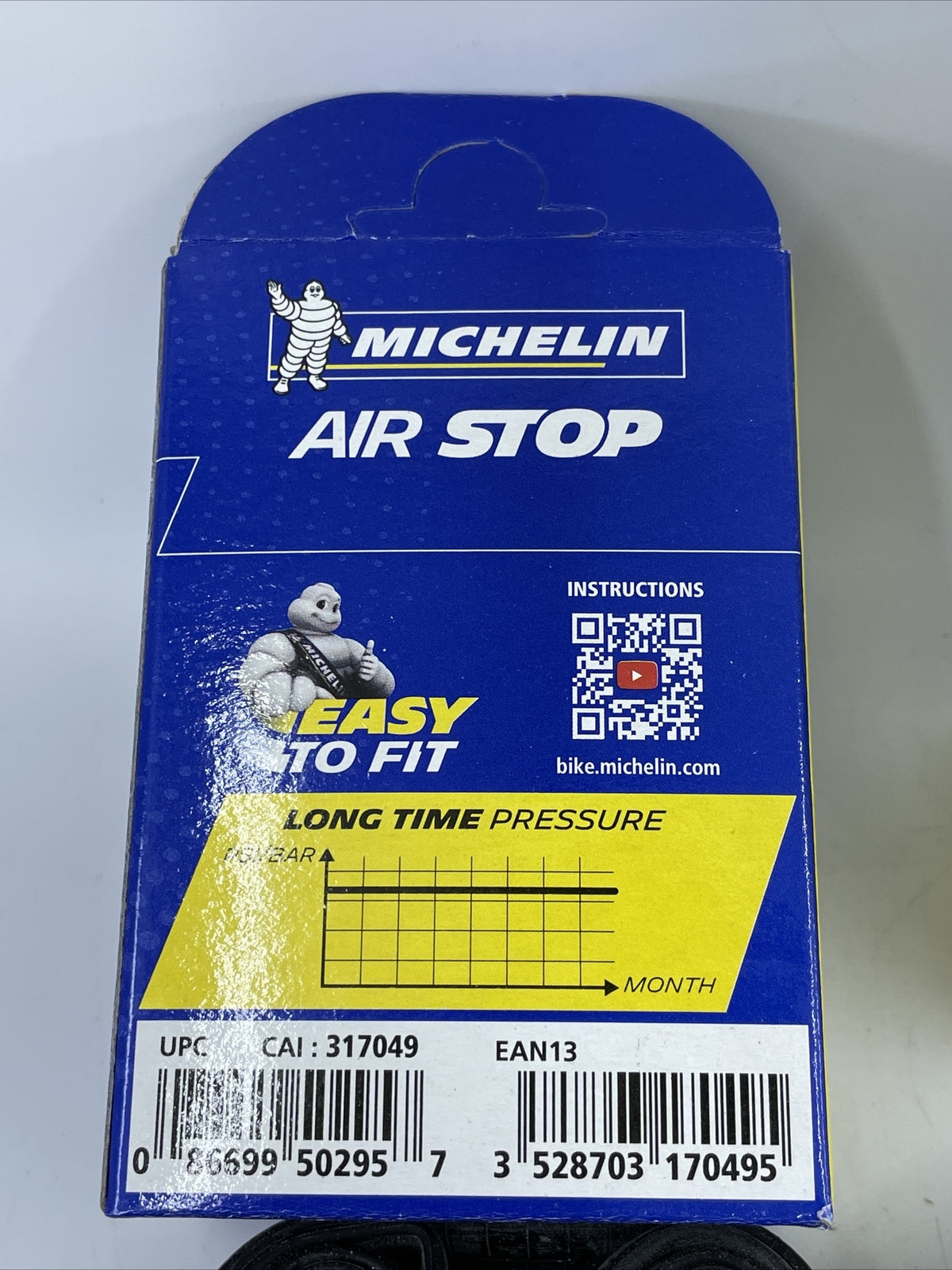 Michelin AirStop Bicycle Inner Tubes 700x25-32mm Presta Valve Pair