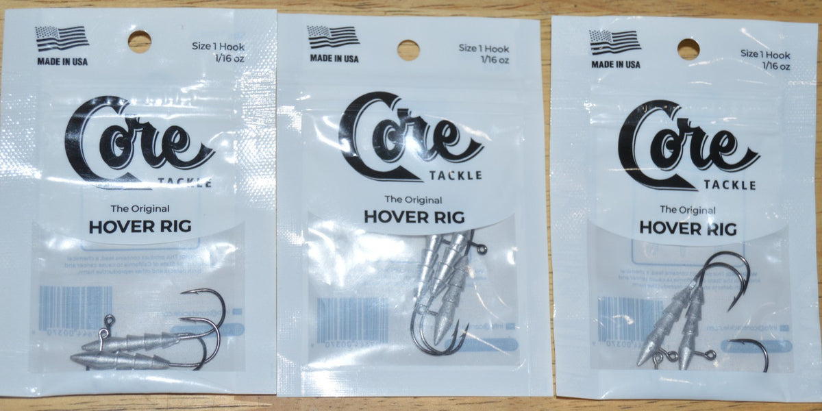 3 Pack Fishing Hooks Size 1 Unpainted Jighead Tackle for Rigging 1/16oz