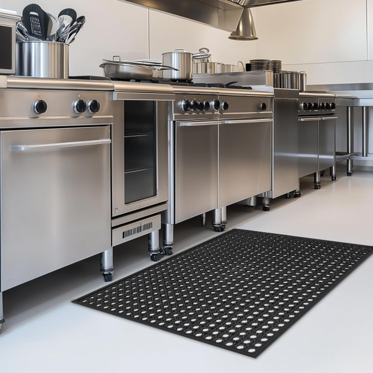 Outdoor Rubber Floor Mat 24x36 Anti-Fatigue Drainage Non-Slip Rubber Mat
