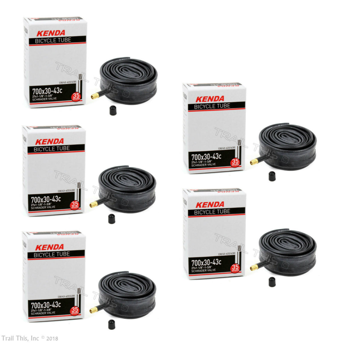 700x30-43C Bicycle Inner Tube with Schrader Valve - Pack of 1-10